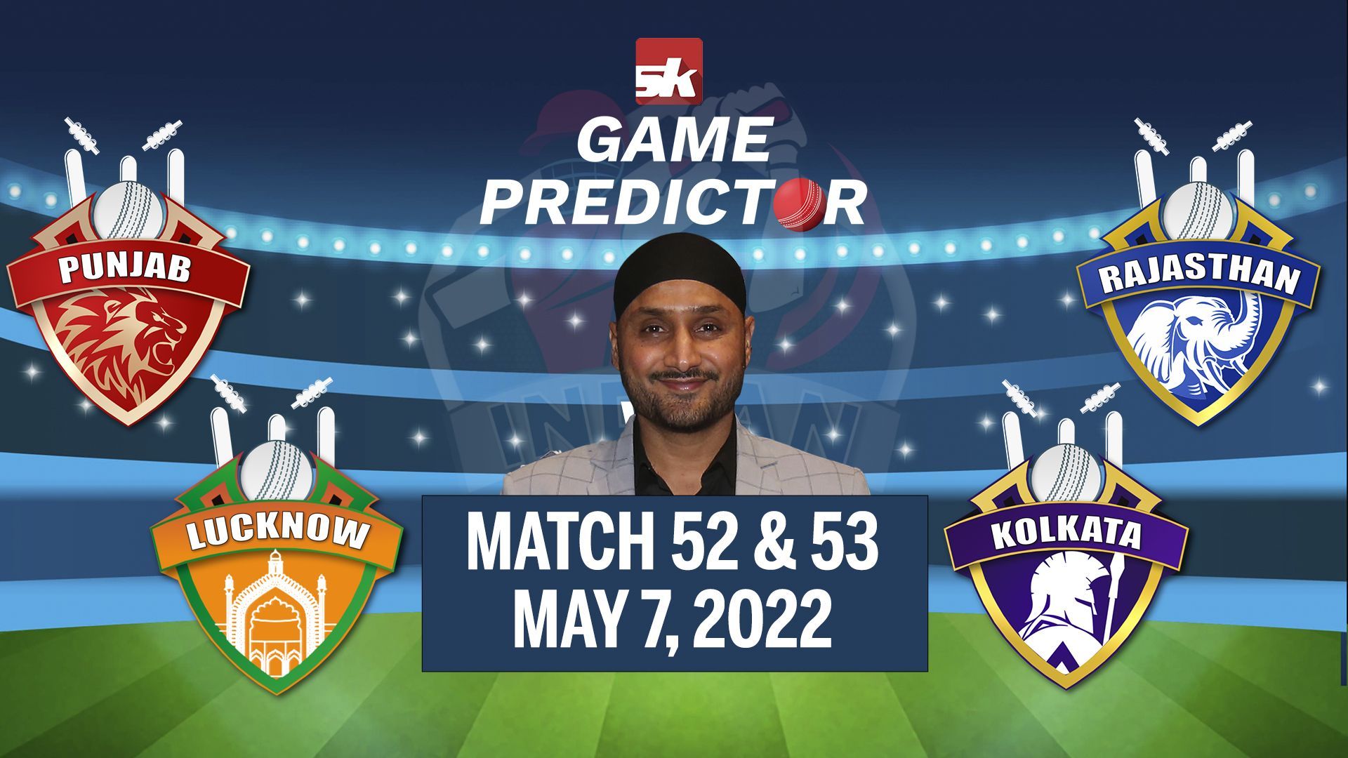 Ipl Pbks Vs Rr Lsg Vs Kkr Sk Game Predictor Ft Harbhajan