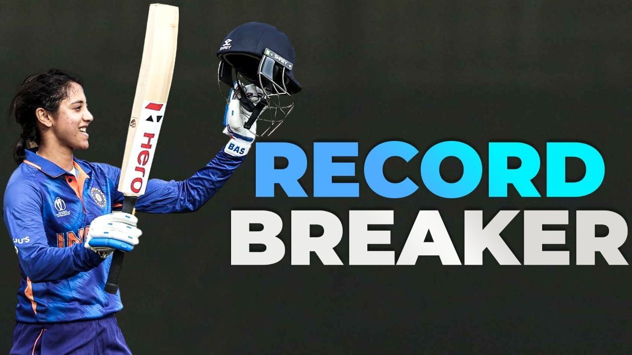 Smriti Mandhana Creates New Record | Harmanpreet Kaur | India VS West Indies Women's CWC 2022