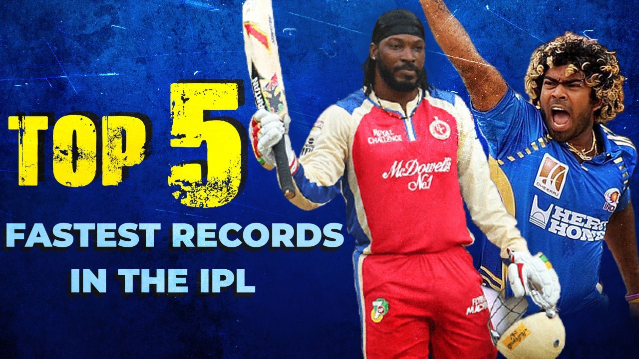 Top 5 Fastest Records in the IPL | KL Rahul | Chris Gayle | Anrich Nortje | Lasith Malinga