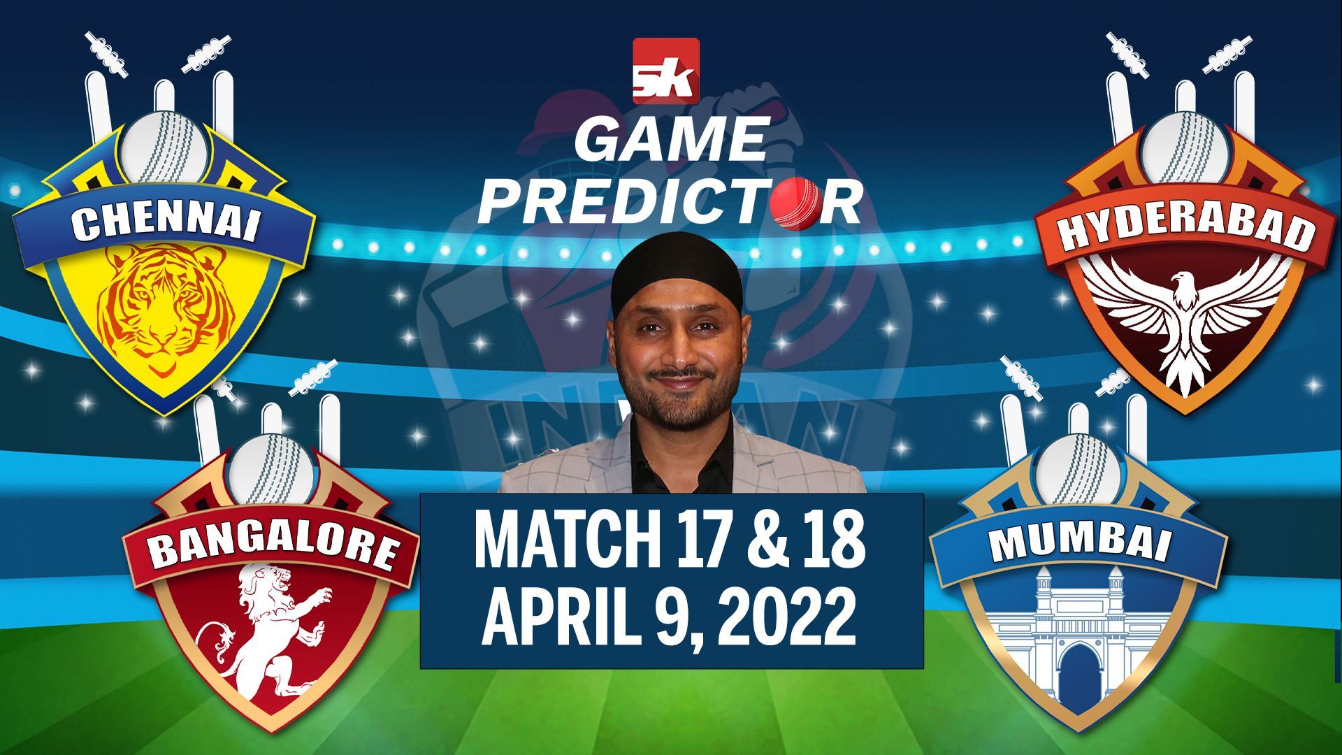 IPL 2022: CSK vs SRH | RCB vs MI | SK Game Predictor ft. Harbhajan Singh | Rohit | Virat | Jadeja