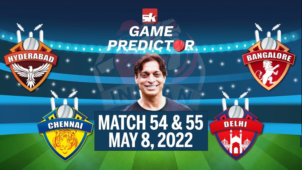 IPL 2022: SRH vs RCB | CSK vs DC | SK Game Predictor ft. Shoaib Akhtar | Ravindra Jadeja | David Warner