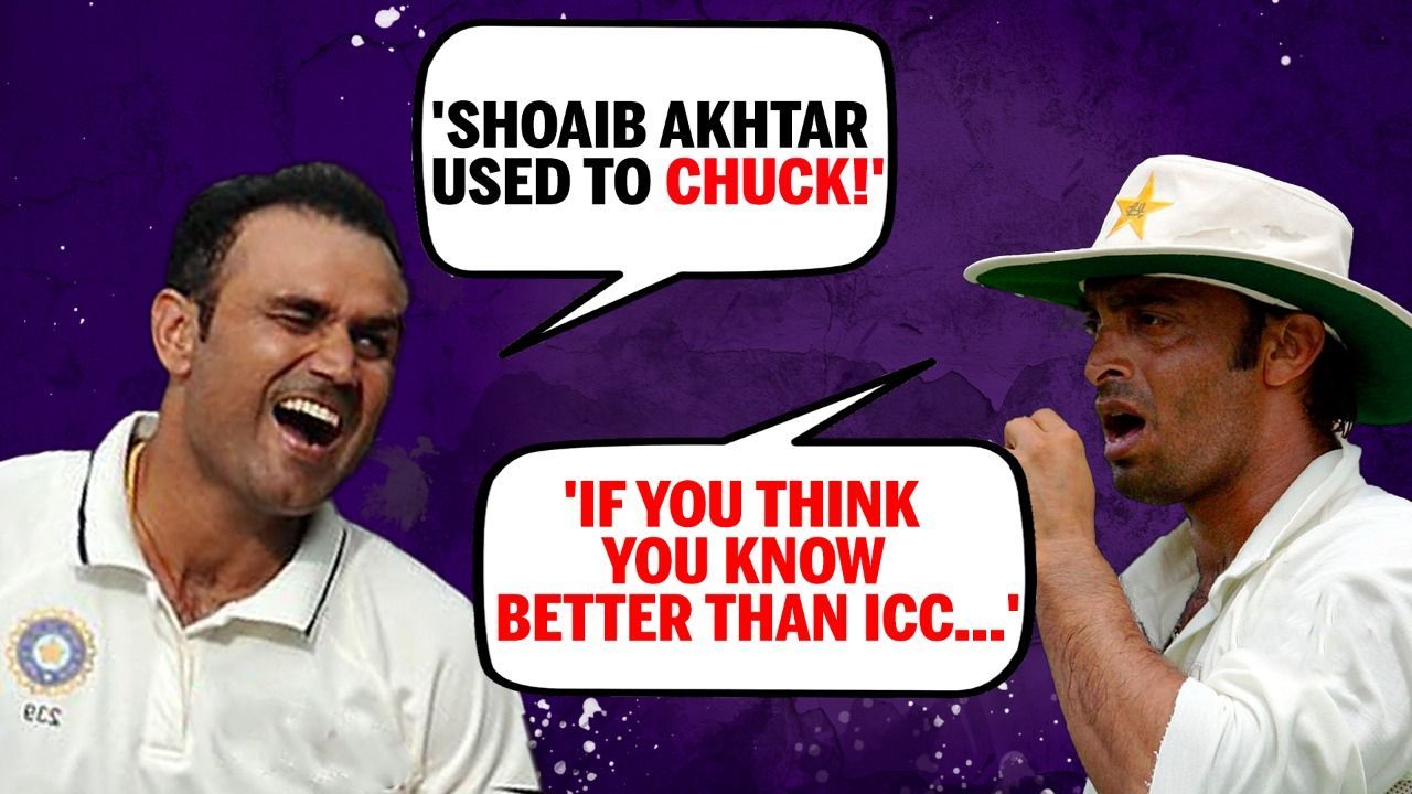 Shoaib Akhtar's reply to Virender Sehwag's 'chucking' comment