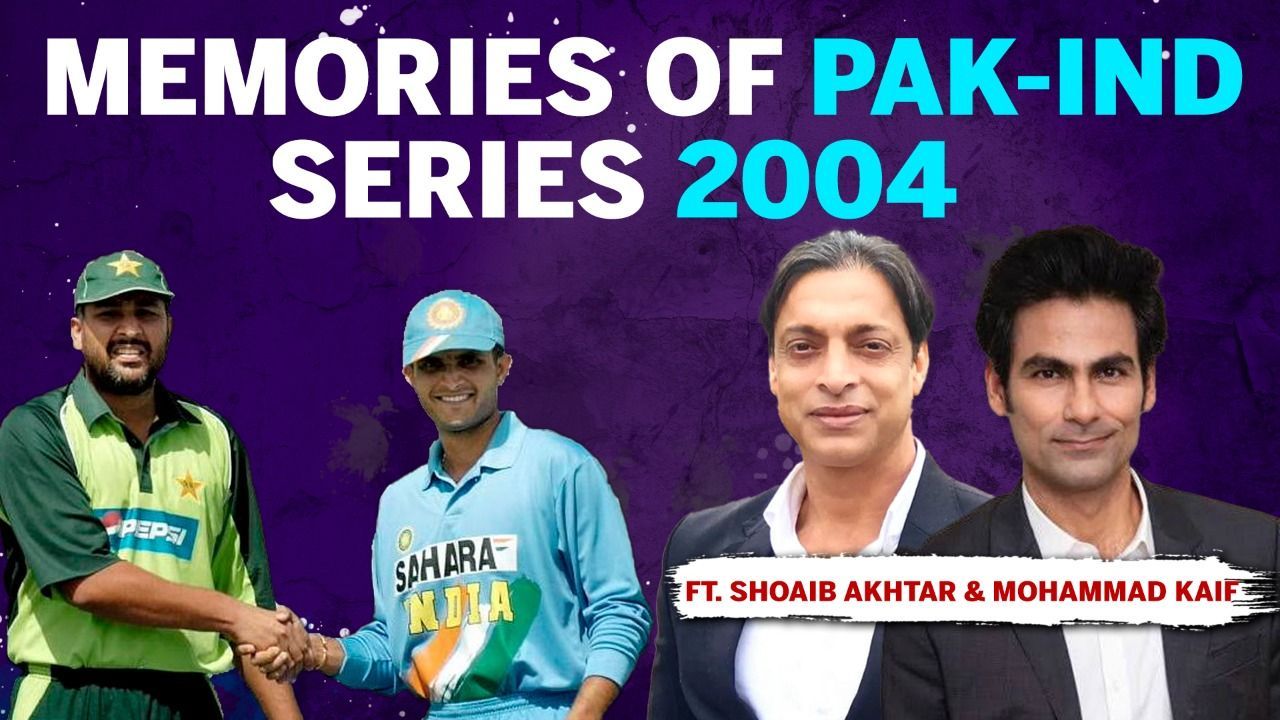Memories of Pak-Ind Series 2004 Ft. Shoaib Akhtar & Mohammad Kaif | Sourav Ganguly | Historic Series