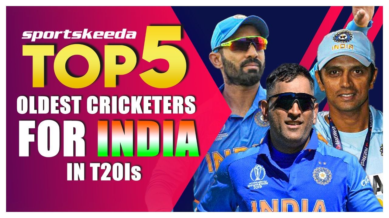 Top 5 Oldest Cricketers For India In T20Is | MS Dhoni | Rahul Dravid | Dinesh Karthik
