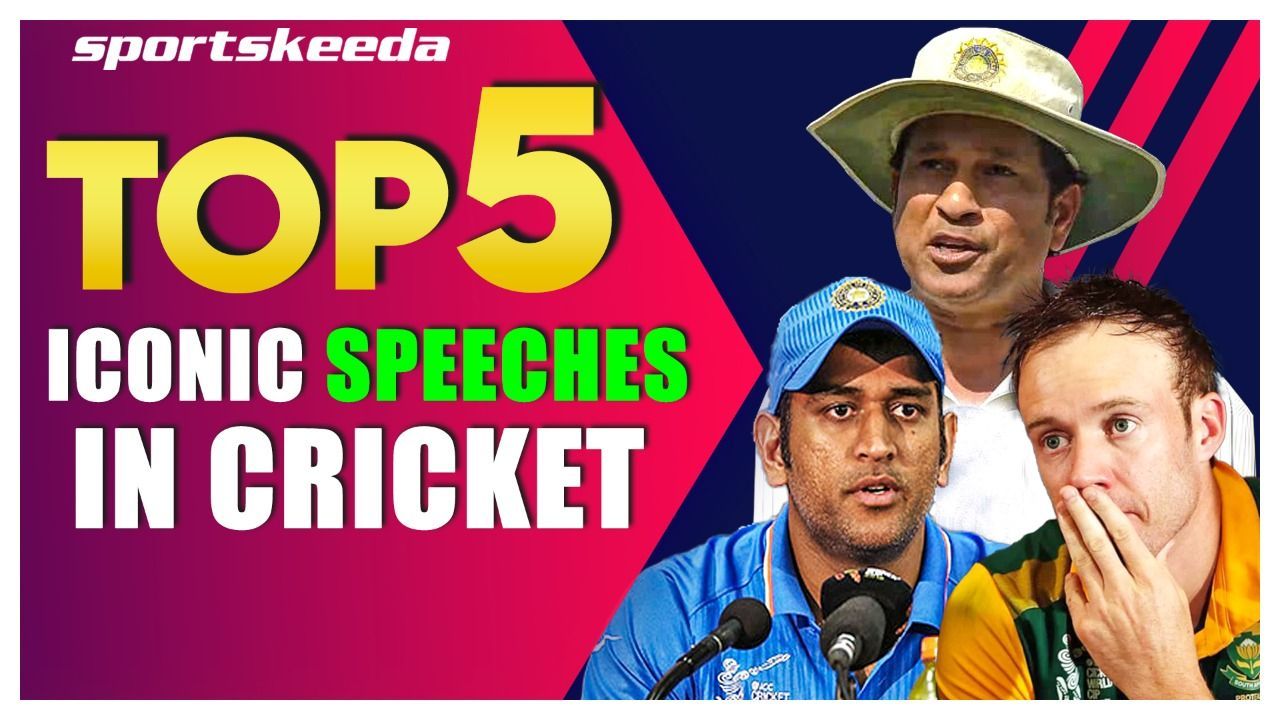 Top 5 Iconic Speeches In Cricket | Sachin Tendulkar | MS Dhoni | AB de Villiers