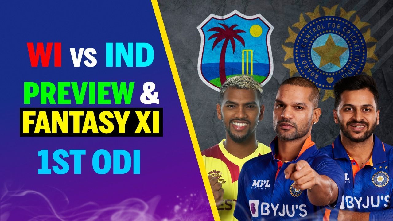 #WIvsIND: 1st ODI Match Preview & Fantasy XI | Shikhar Dhawan | Nicholas Pooran