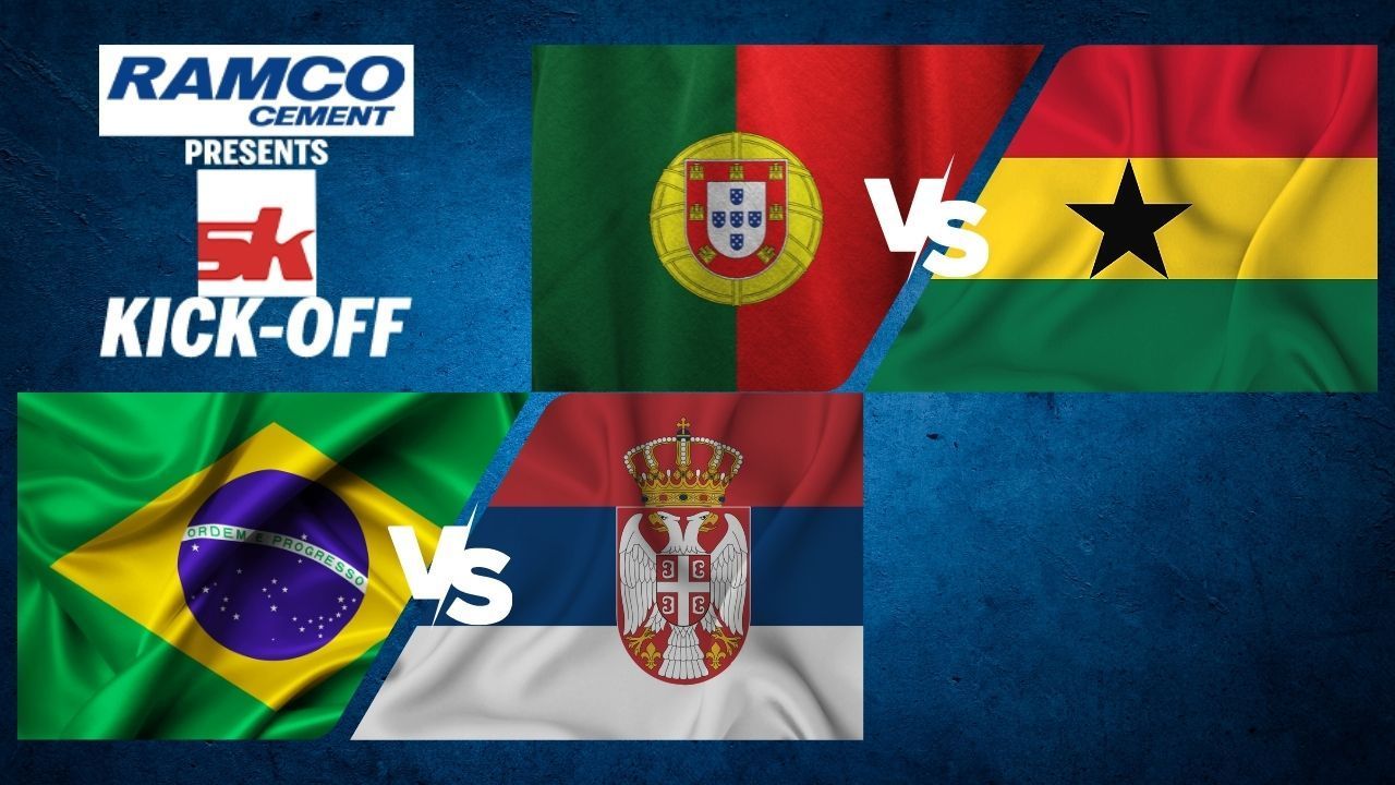 Portugal Vs Ghana Brazil vs Serbia - Ramco Presents SK Kick-Off