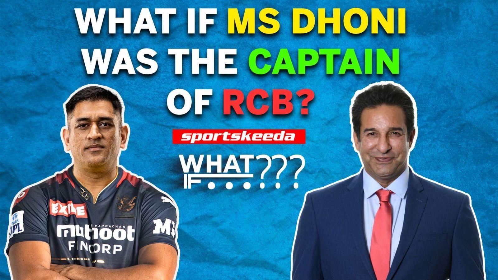 What if MS Dhoni was the captain of RCB? Wasim Akram answers | IPL 2023 | CSK