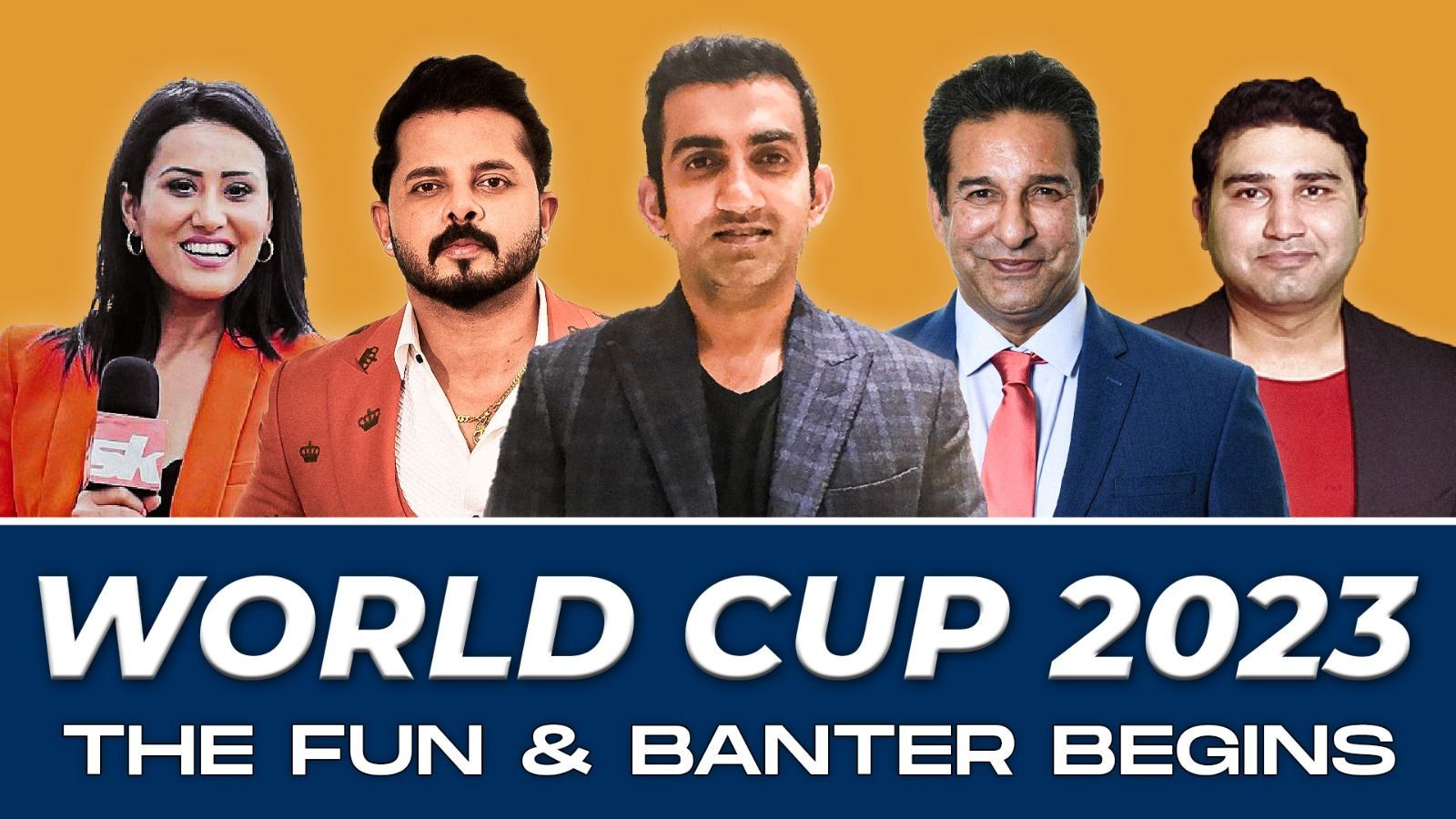 World Cup 2023: The Fun And Banter Begins On Sportskeeda |Ft. Wasim Akram,Gautam Gambhir & Sreesanth