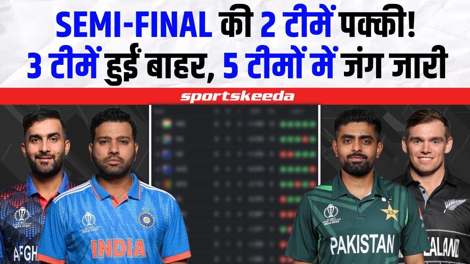 Semi-Final के लिए 2 टीमों ने जगह की पक्की, 3 टीमें हुईं बाहर!... 5 टीमों में अभी भी जंग जारी | World Cup 2023