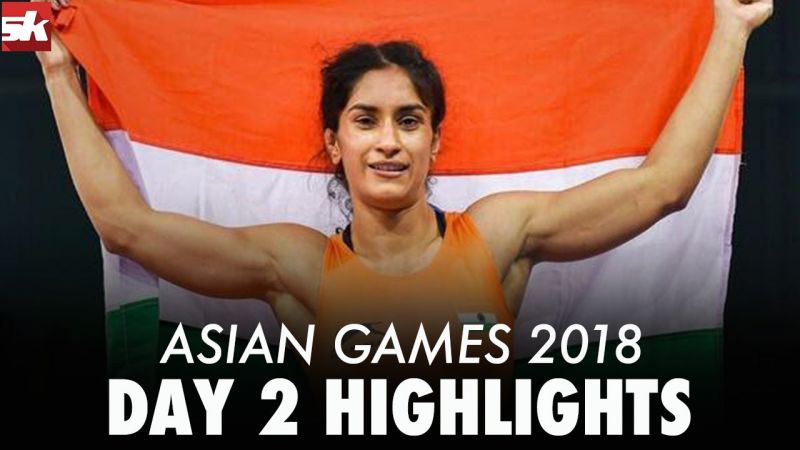 Asian Games 2018 Day 2 Highlights