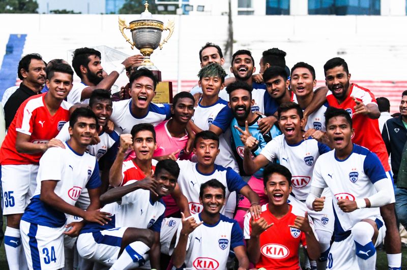 Watch: Bengaluru FC players asked to behave by KSFA president NA Haris after Puttaiah Memorial Cup win