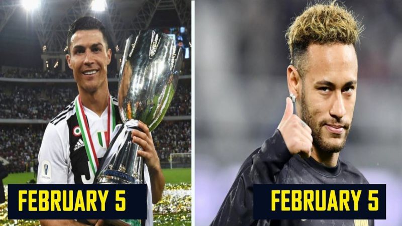 FOOTBALLERS WHO SHARE BIRTHDAY ON SAME DAY FT. RONALDO ,NEYMAR