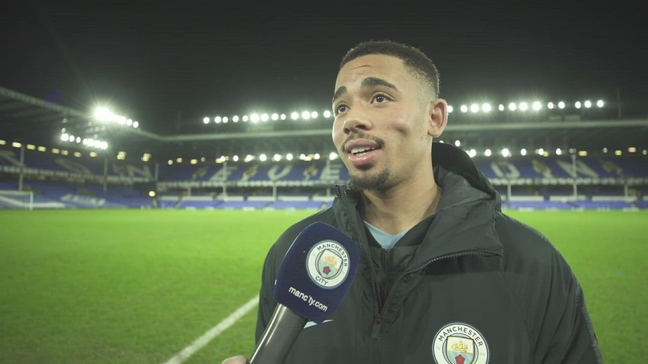 Manchester City Post-Match Interview: Gabriel Jesus talks after the Everton game about City's title hopes and the clash against Chelsea FC
