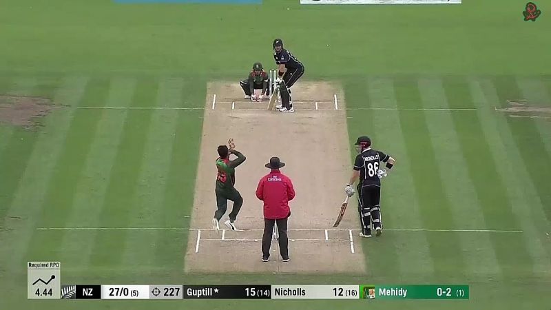 NZ vs BAN 2nd Odi : Martin Guptill smashes 118 off just 88 balls