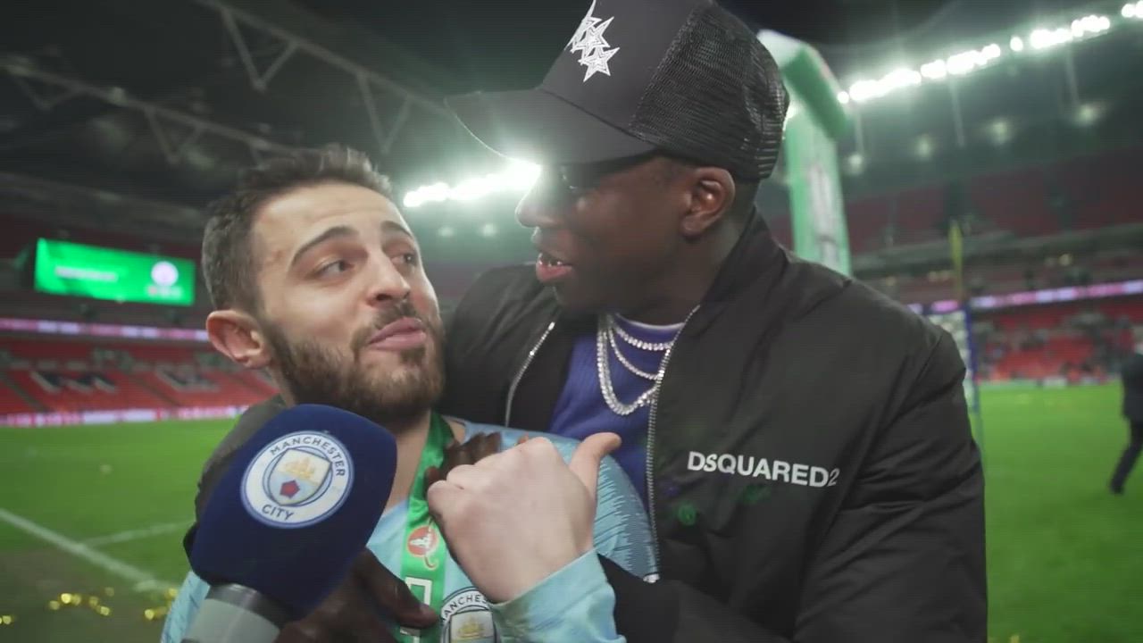 Bernardo Silva speaks after Manchester City's Carabao Cup victory