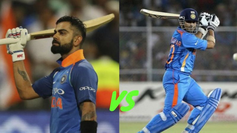 Virat vs Sachin: See After 224 ODI's Who Has Scored Most Runs in ODI Cricket