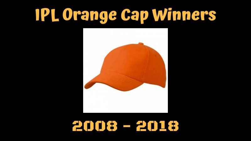IPL: Orange Cap winner in each edition of the IPL (2008-2018) | StumpMic Cricket