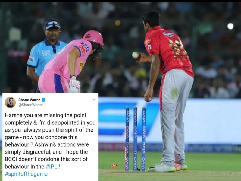 IPL 2019: Buttler's Mankading - Harsha Bhogle and Shane Warne get into a heated debate