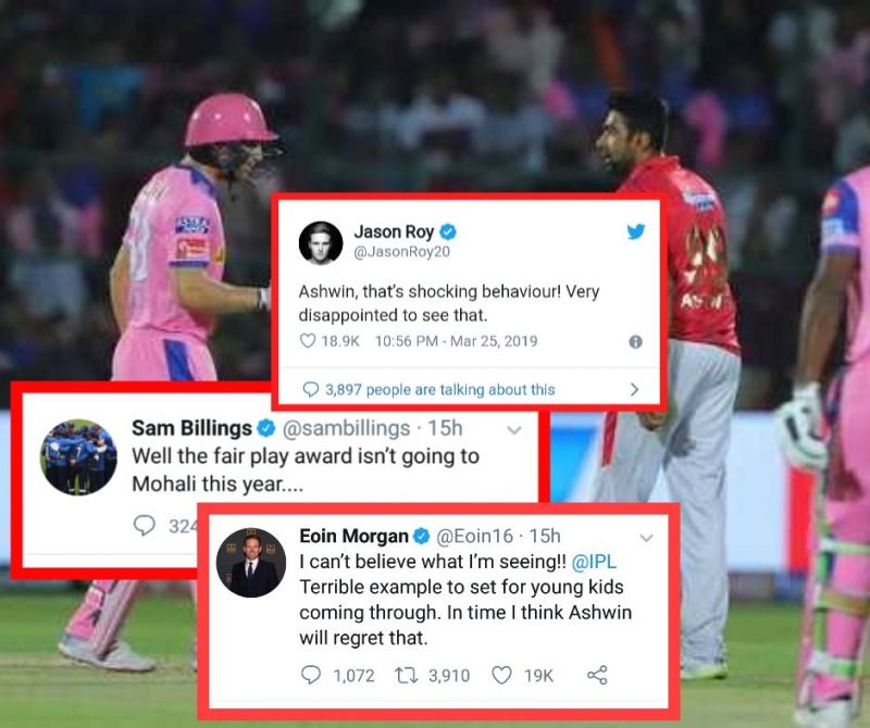 English cricketers unite on Twitter to roast R Ashwin after Jos Buttler mankad