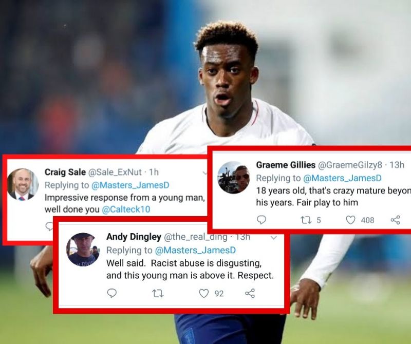 Twitter salutes England's Hudson Odoi for his mature words despite the racial abuse at Montenegro | Euro 2020 Qualifiers | ME Vs ENG