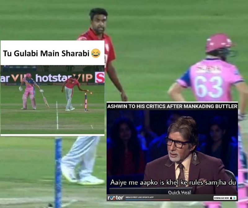 IPL 2019 - Mankading, Best Memes from the Buttler- Ashwin saga | RR Vs KXIP | #RRvKXIP