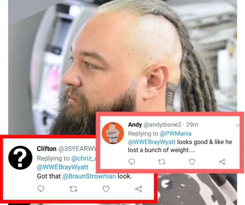 WWE Universe reacts to Bray Wyatt's new look, calls him Braun Strowman 2.0