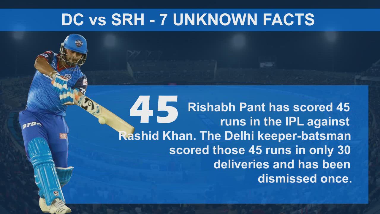 IPL Stats highlights, DC vs SRH Stats at Feroz Shah Kotla: 8 Things that you must know before the match | Preview