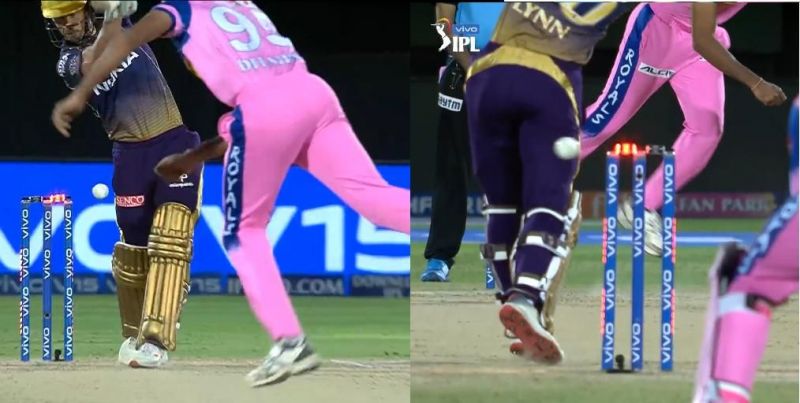 WATCH VIDEO: IPL 2019, RR vs KKR: Twitter reacts as Chris Lynn gets a reprieve after bails refuse to fall off the stumps