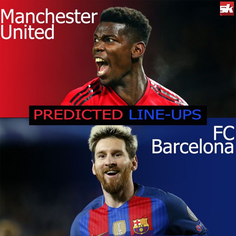 Manchester United vs Barcelona Predicted Line Ups - Champions League Predicted Line Ups - Sportskeeda