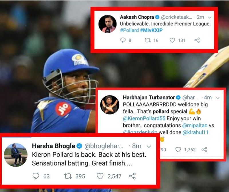 Watch Video - Twitter salutes Kieron Pollard and Mumbai Indians after they pull off a miraculous chase | MI vs KXIP | IPL 2019