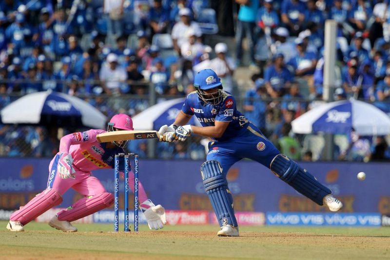 WATCH VIDEO: IPL 2019:Twitterati is all praise for Rohit Sharma's football skills after watching his innovative footwork to save his wicket - MI vs RR
