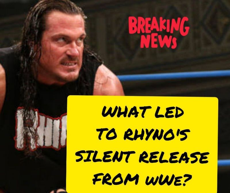 What led to Rhyno's silent release from WWE?