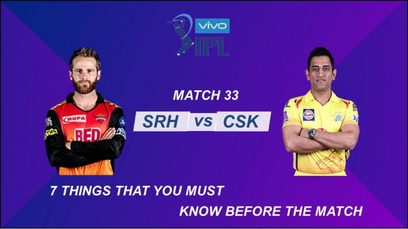 IPL Stats highlights, SRH vs CSK Stats at RGI Stadium, Hyderabad: 7 Things that you must know before the match | Match 33 Preview