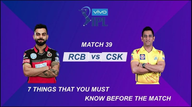 IPL Stats highlights, RCB vs CSK Stats at M.Chinnaswamy Stadium: 7 Things that you must know before the match | Match 39 Preview | Bangalore vs Chennai