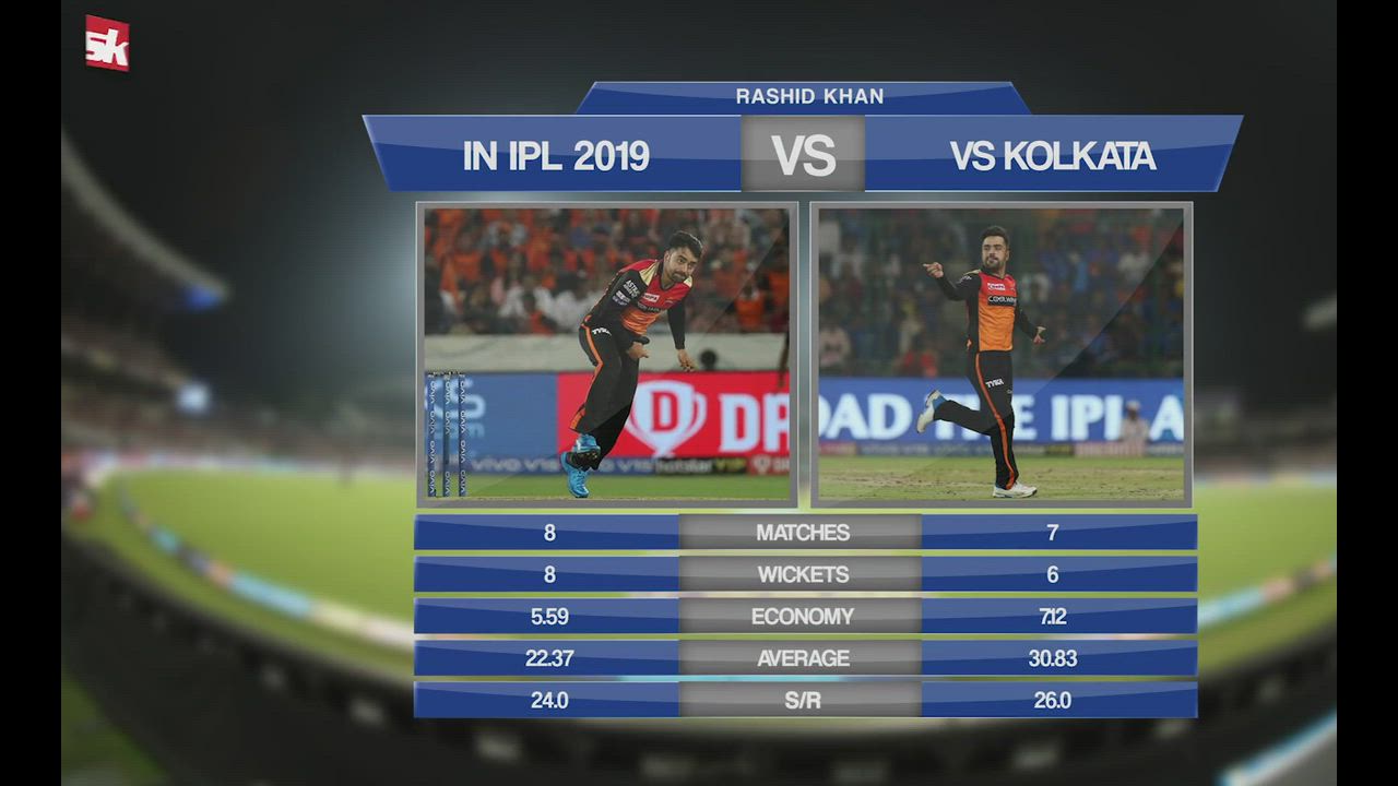 IPL 2019: Match 38 | SRH vs KKR | KKR Leads The Head To Head