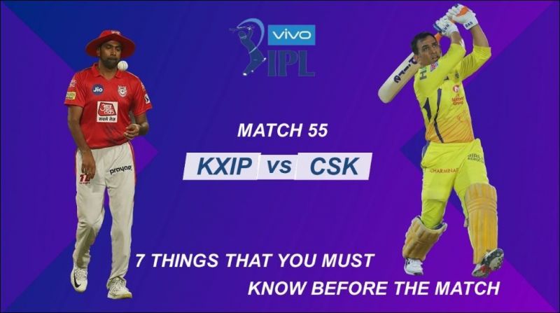 IPL Stats highlights, KXIP vs CSK Stats at PCA Stadium, MOHALI: 7 Things that you must know before the match | Match 55 Preview