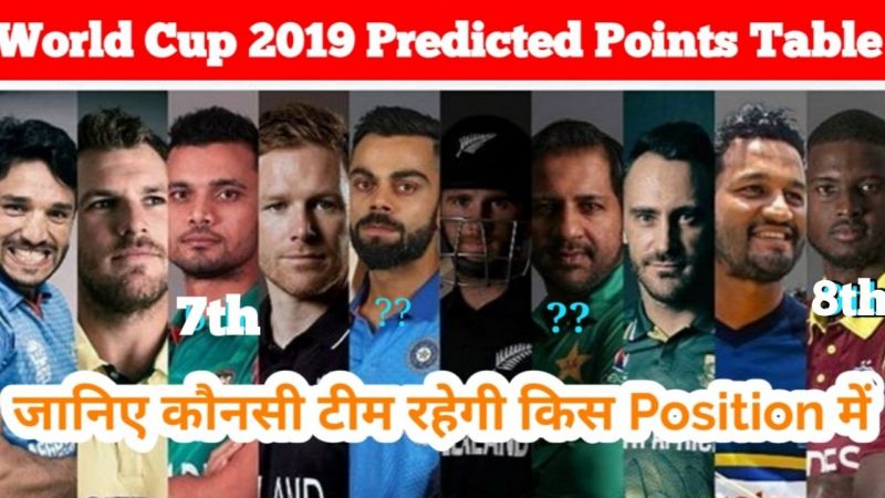 वर्ल्ड कप 2019, ओपिनियन: अंक तालिका में कौन सी टीम किस स्थान पर रह सकती है