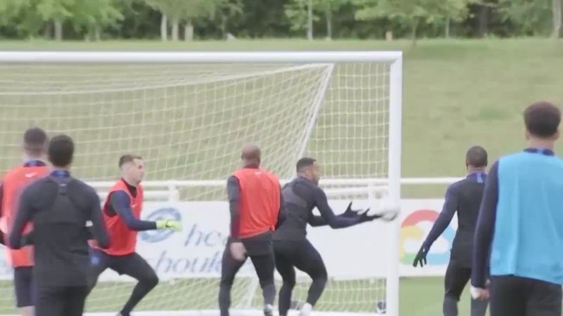 Harry Kane trains ahead of England's UEFA Nations League semi-final