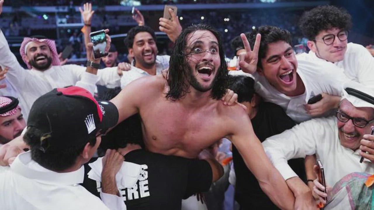 WWE Super Showdown Battle Royal Winner Mansoor hangs with The Heel Marks Part 3
