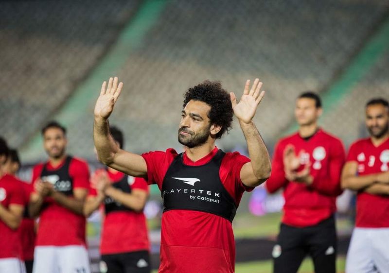 Mo Salah trains with Egypt ahead of AFCON match vs DR Congo