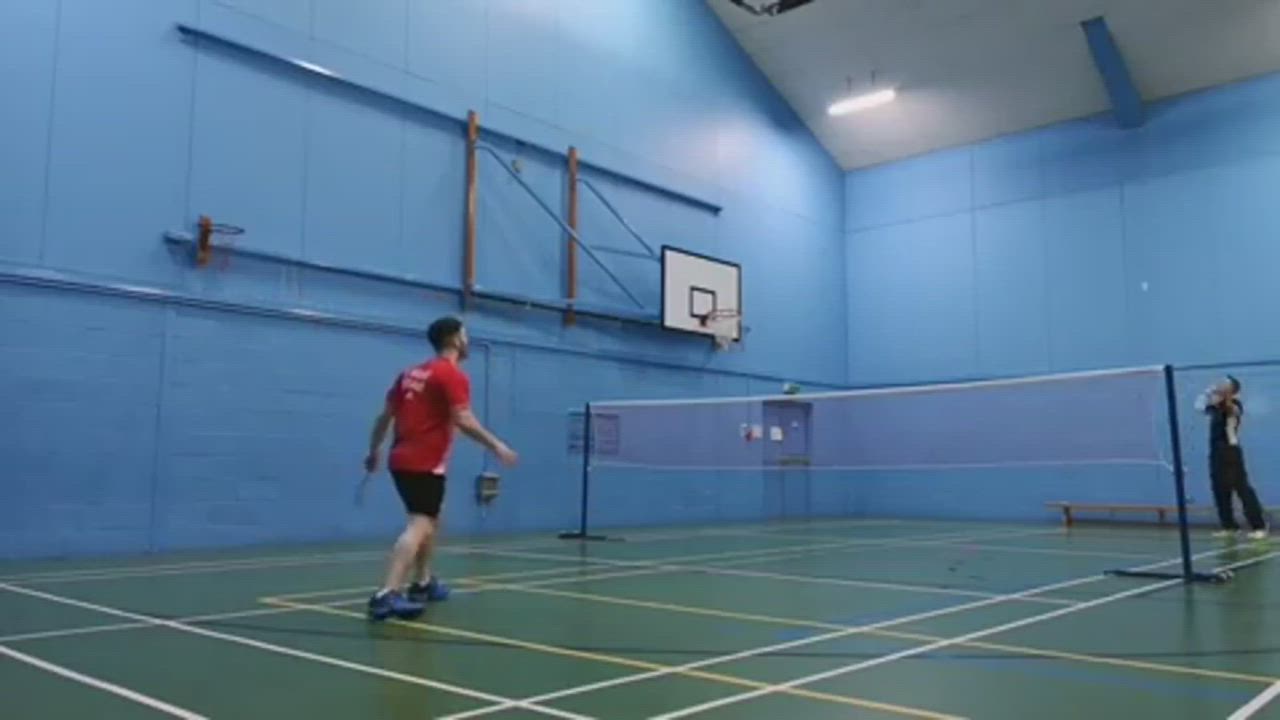 Can you spot the difference : It's a compilation of two backhand clears.