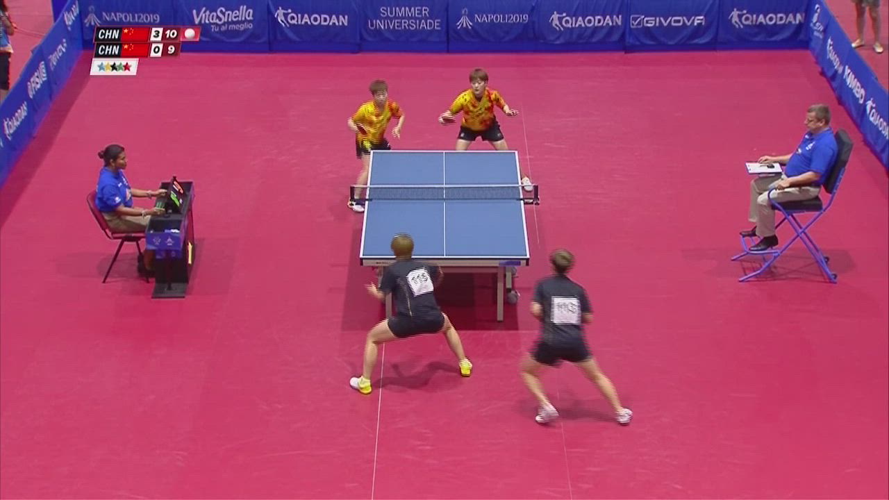Table Tennis finals was an all Chinese affair at Universiade.