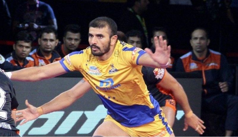 Ajay Thakur Pro Kabaddi League Season 6 Performance (Raid Points Against Teams)