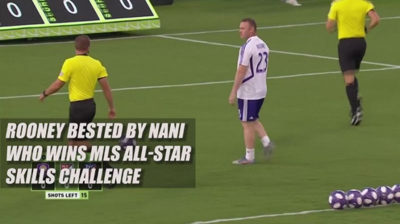 Rooney bested by Nani who wins MLS All-Star Skills Challenge