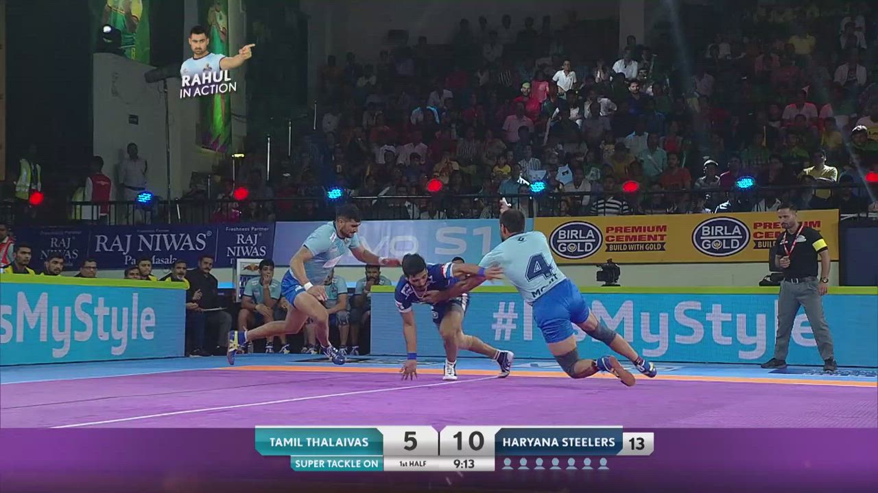 Pro Kabaddi Highlights 2019 : Tamil Thalaivas VS Haryana Steelers | 4th August