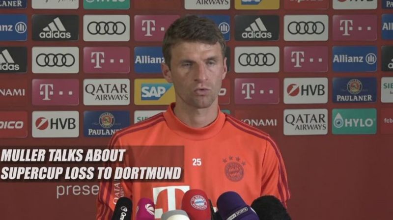 Muller talks about Supercup loss to Dortmund