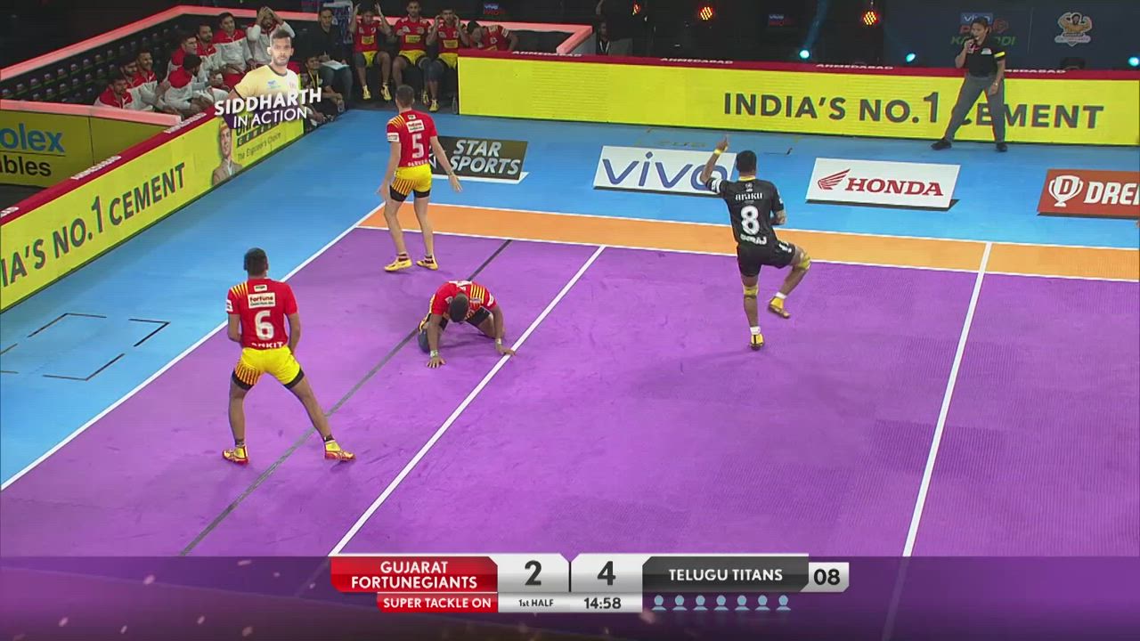 Pro Kabaddi Highlights 2019 : Telugu Titans vs Gujarat Fortune Giants | 11th August