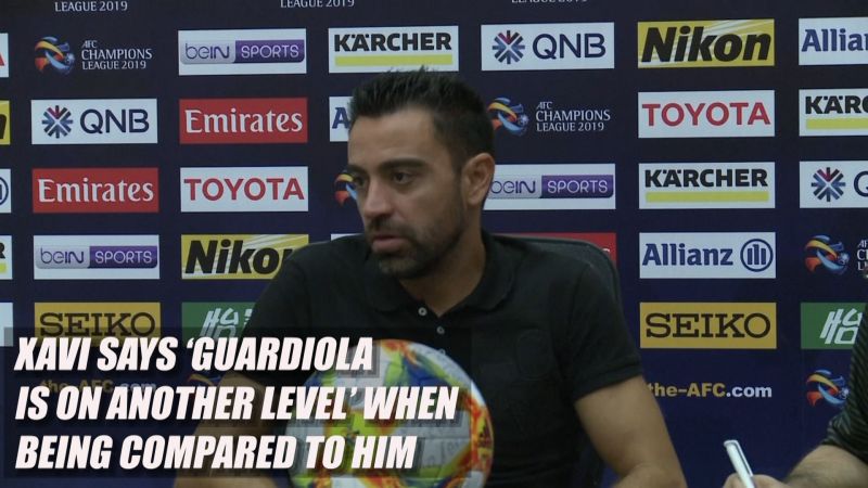 Xavi says "Guardiola is on another level' when compared to him