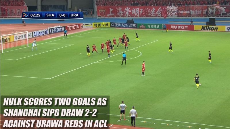 AFC Champions League: Hulk scores two goals as Shanghai SIPG draw 2-2 against Urawa Reds